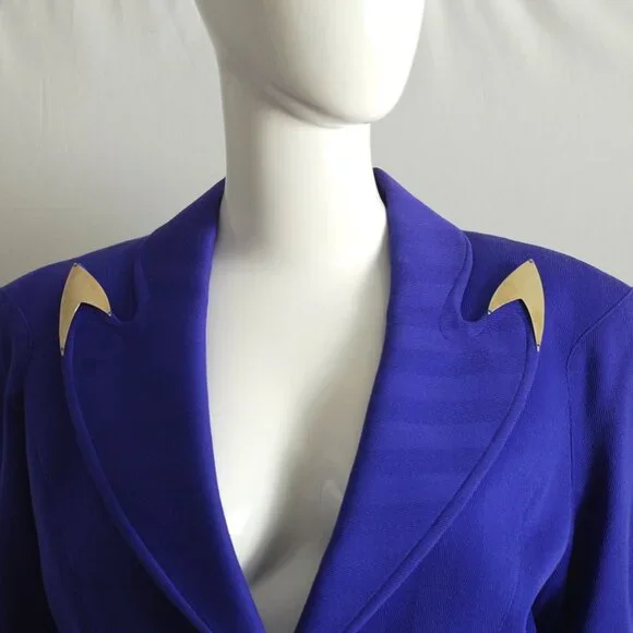 Thierry Mugler Indigo Wool Suit With Metal Accents - Picture 6 of 13